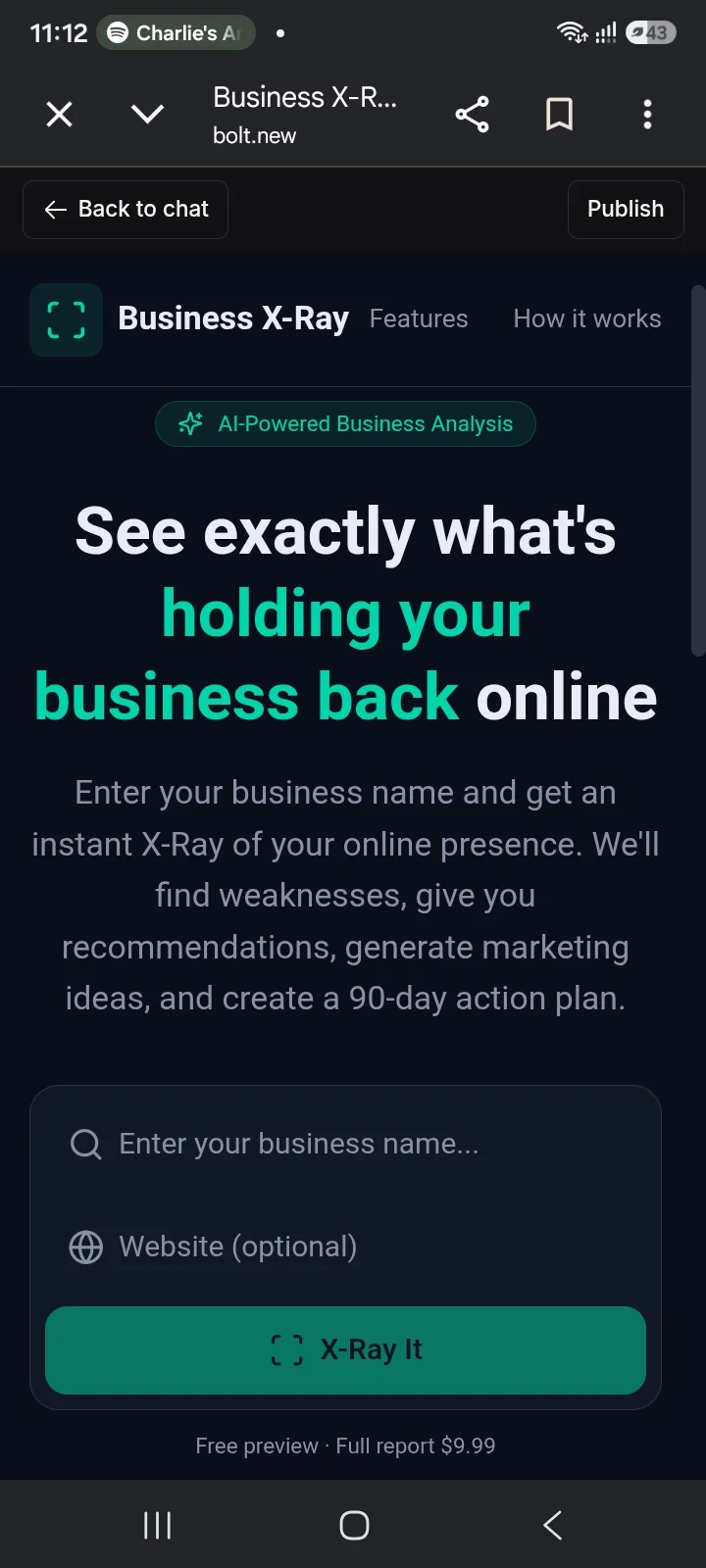 Businesses x-ray